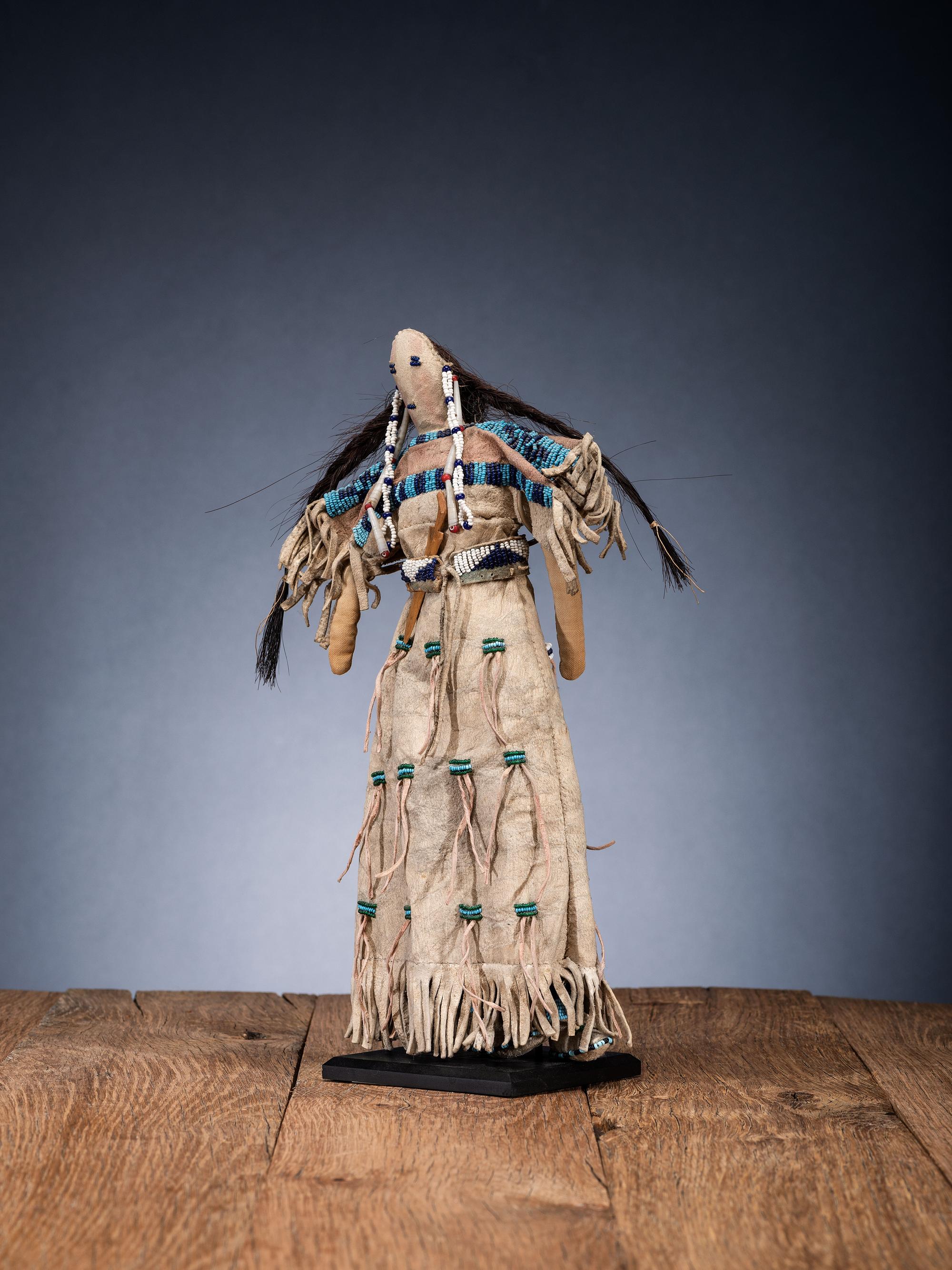 Sioux Beaded Hide Doll