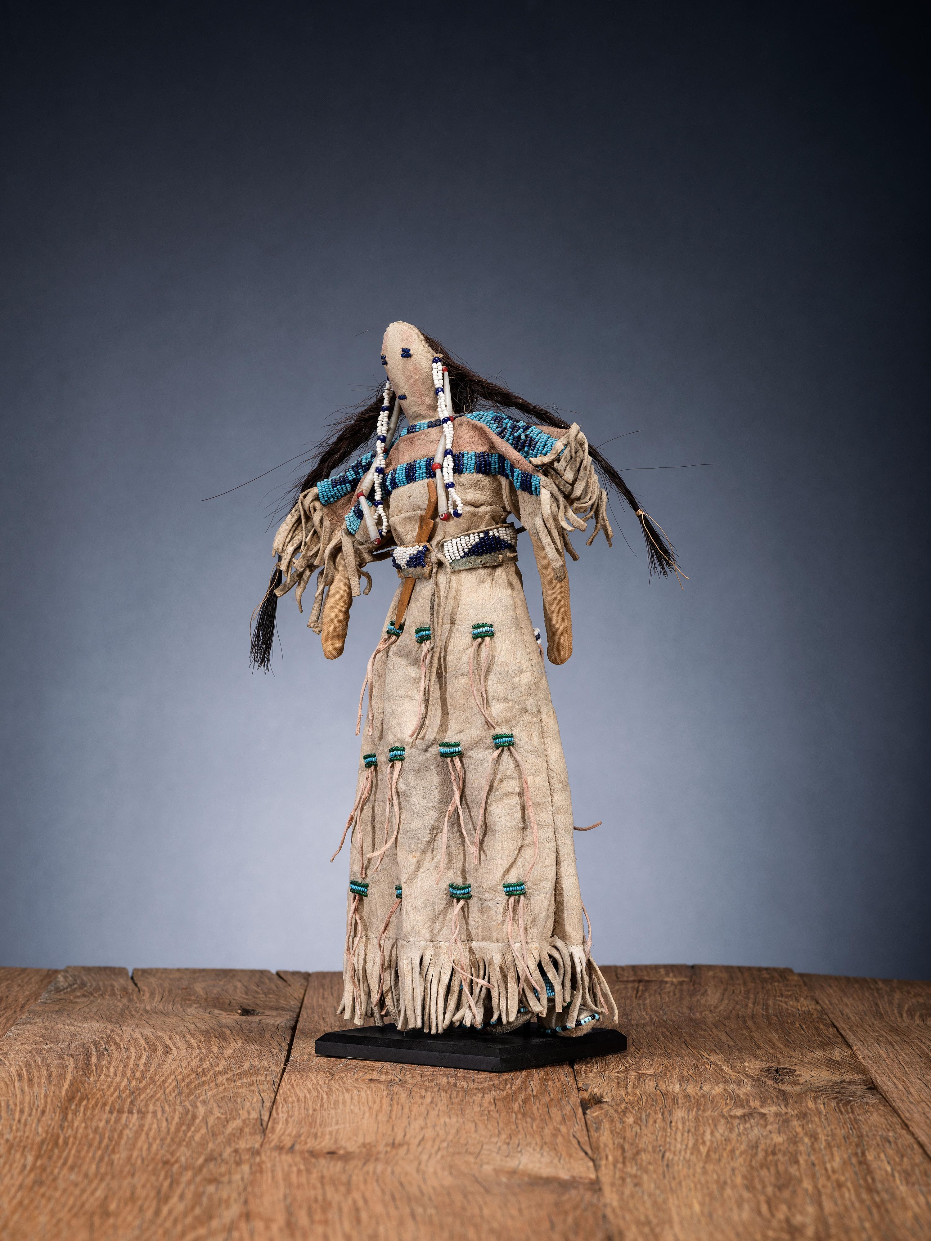 Sioux Beaded Hide Doll