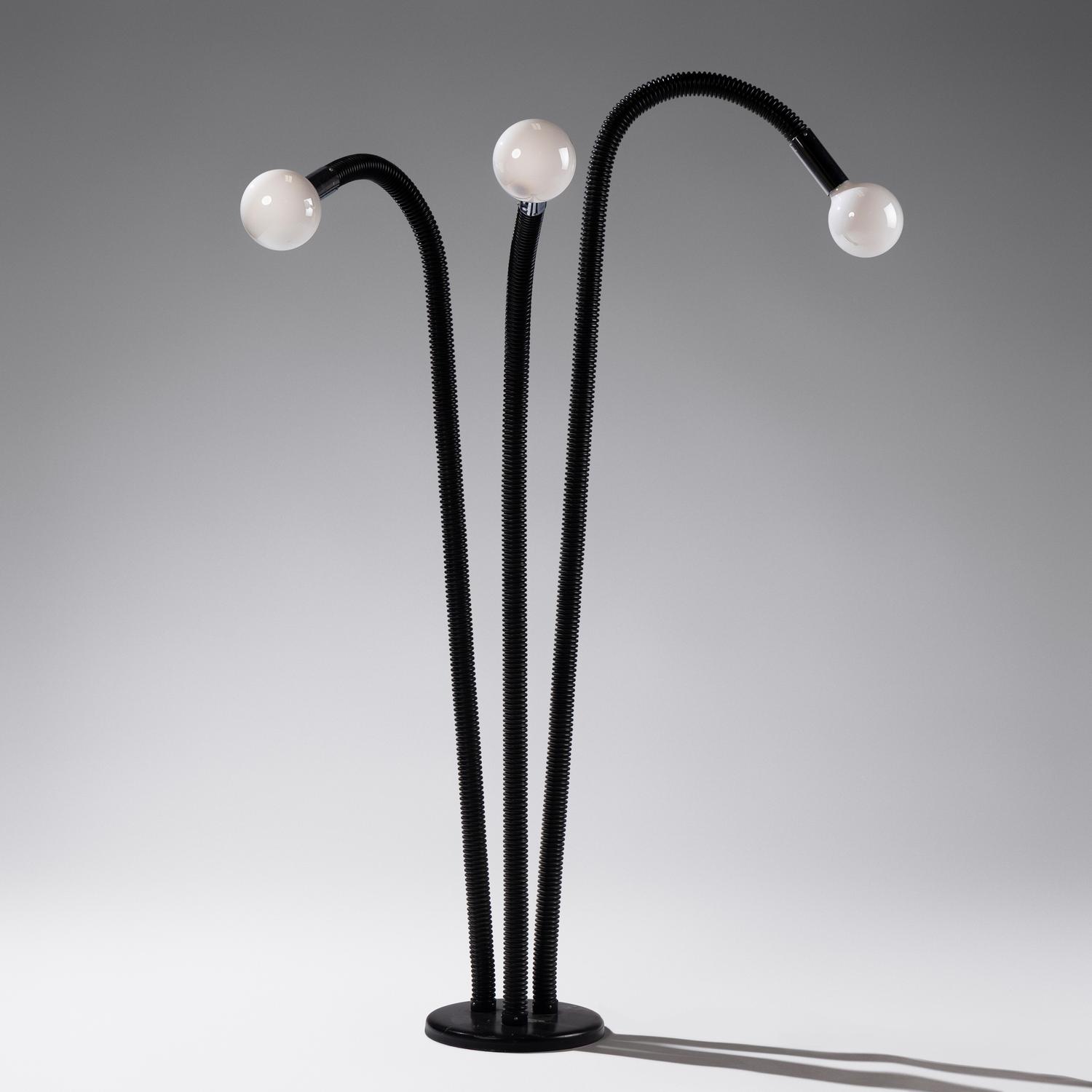 Italian three-arm floor lamp