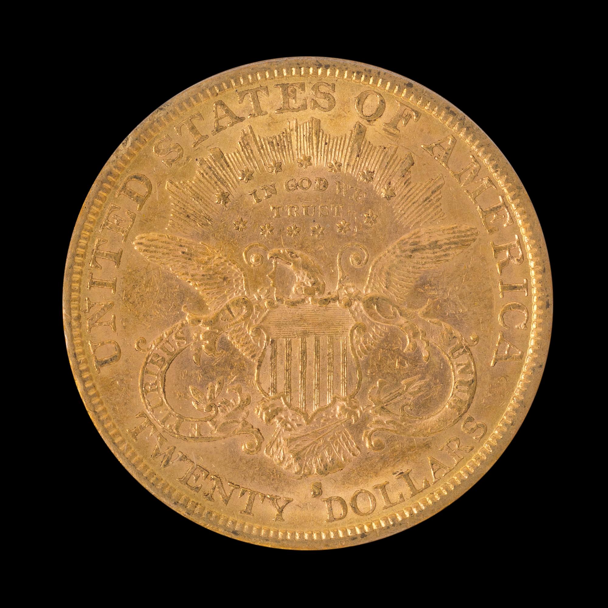 A United States 1879-S Liberty Head $20 Gold Coin