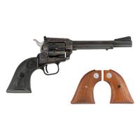 *6" Blued Colt New Frontier Revolver With Extra Grips
