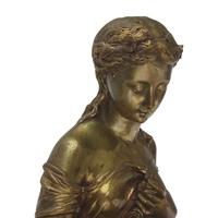 After Jean-Louis Gregoire (French, 1840-1890), A Patinated Bronze Figure of a Seated Classical Lady