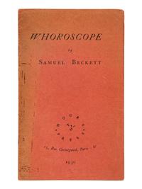 BECKETT, Samuel (1906-1989). Whoroscope . Paris: The Hours Press, 1930.