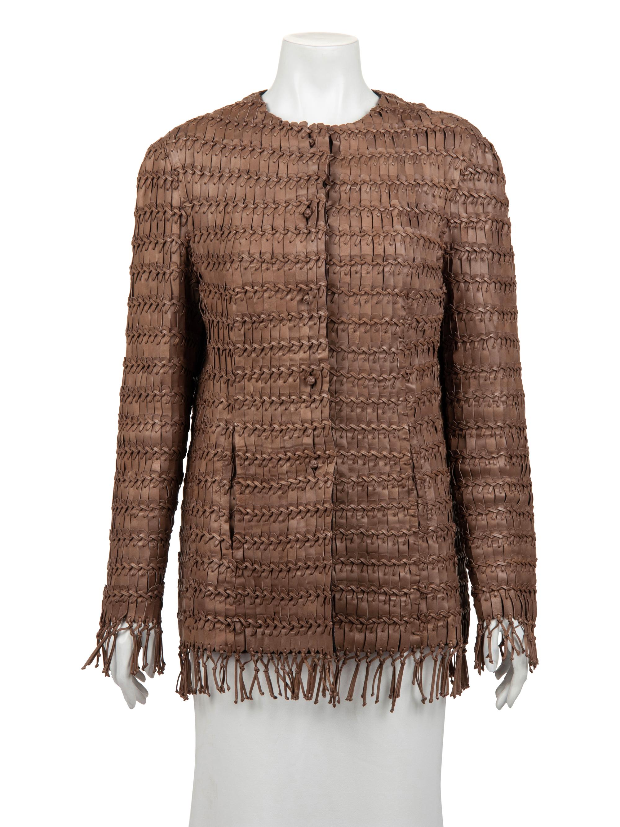 Ralph Rucci Cut and Braided Leather Jacket, 2008