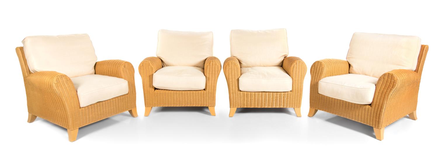 A Set of Four Armchairs Designed by Gasparucci Italo