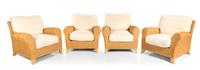 A Set of Four Armchairs Designed by Gasparucci Italo