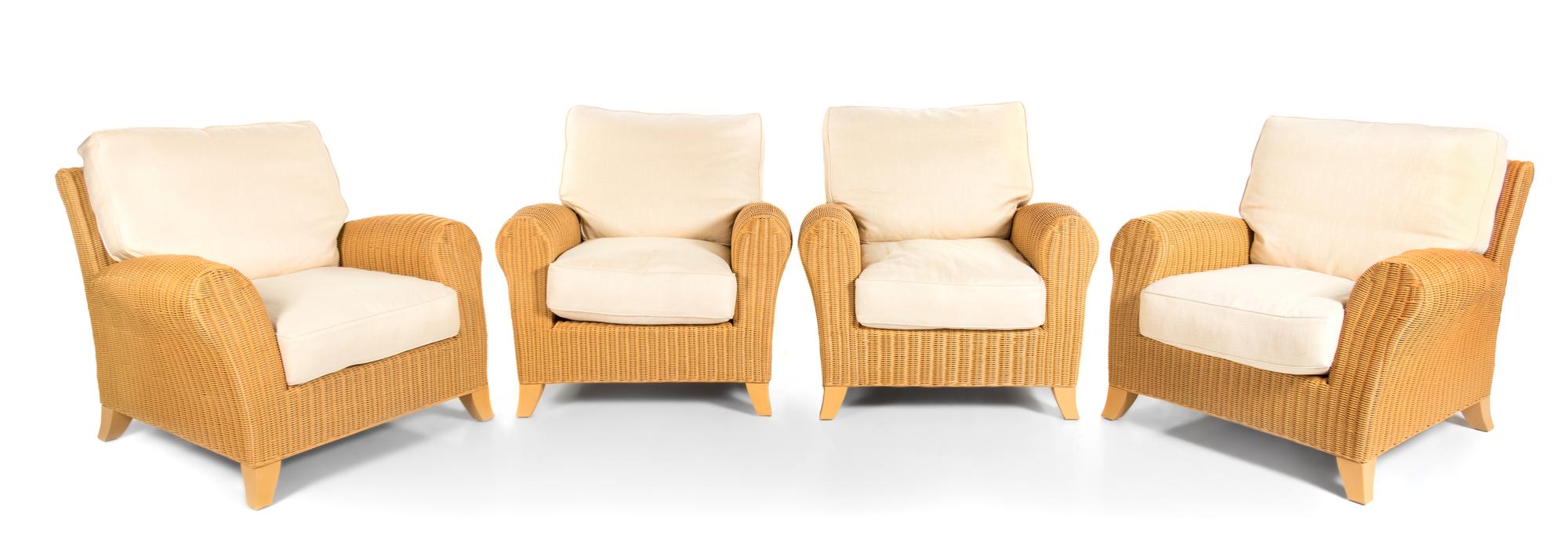 A Set of Four Armchairs Designed by Gasparucci Italo