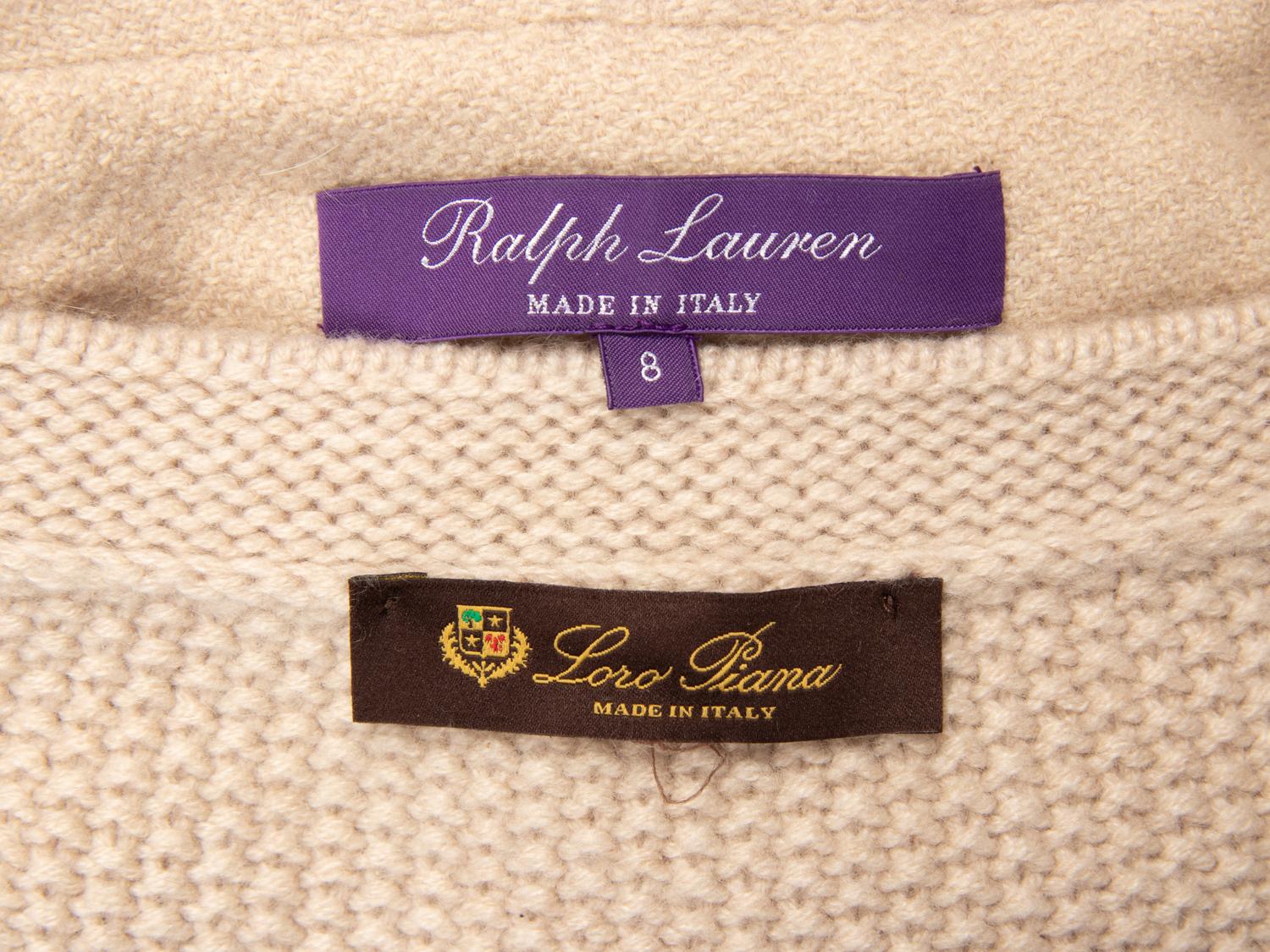 Ralph Lauren & Loro Piana, Two Knit Tops