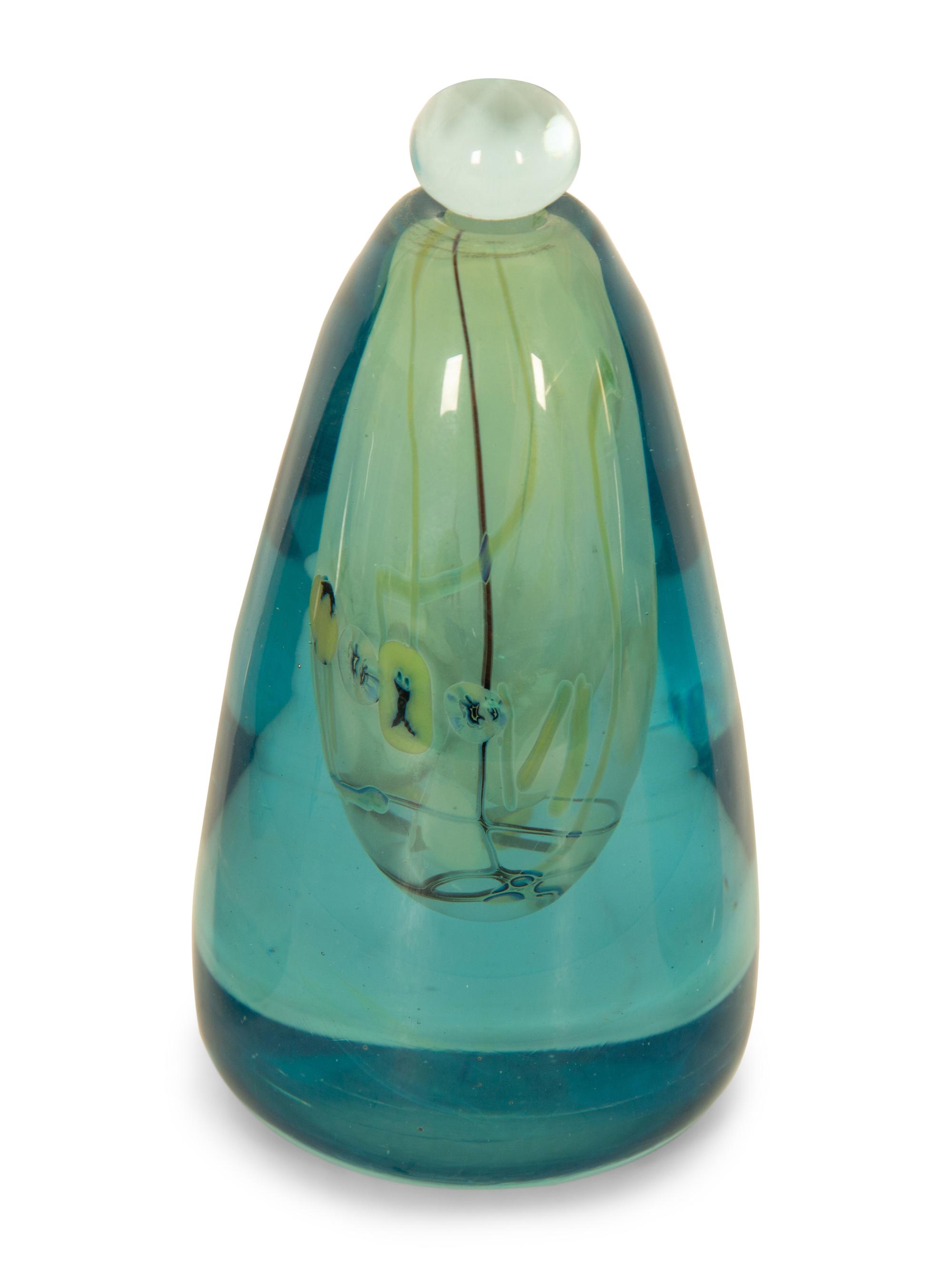 Four Studio Glass Perfume Bottles by Robert William Bartlett