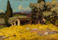 Symeon Sabbides, (Greek, 1859–1927), Summer Landscape