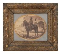 A Civil War Oval Albumen Photograph of Michigan Cavalry Officer Horace S. Green