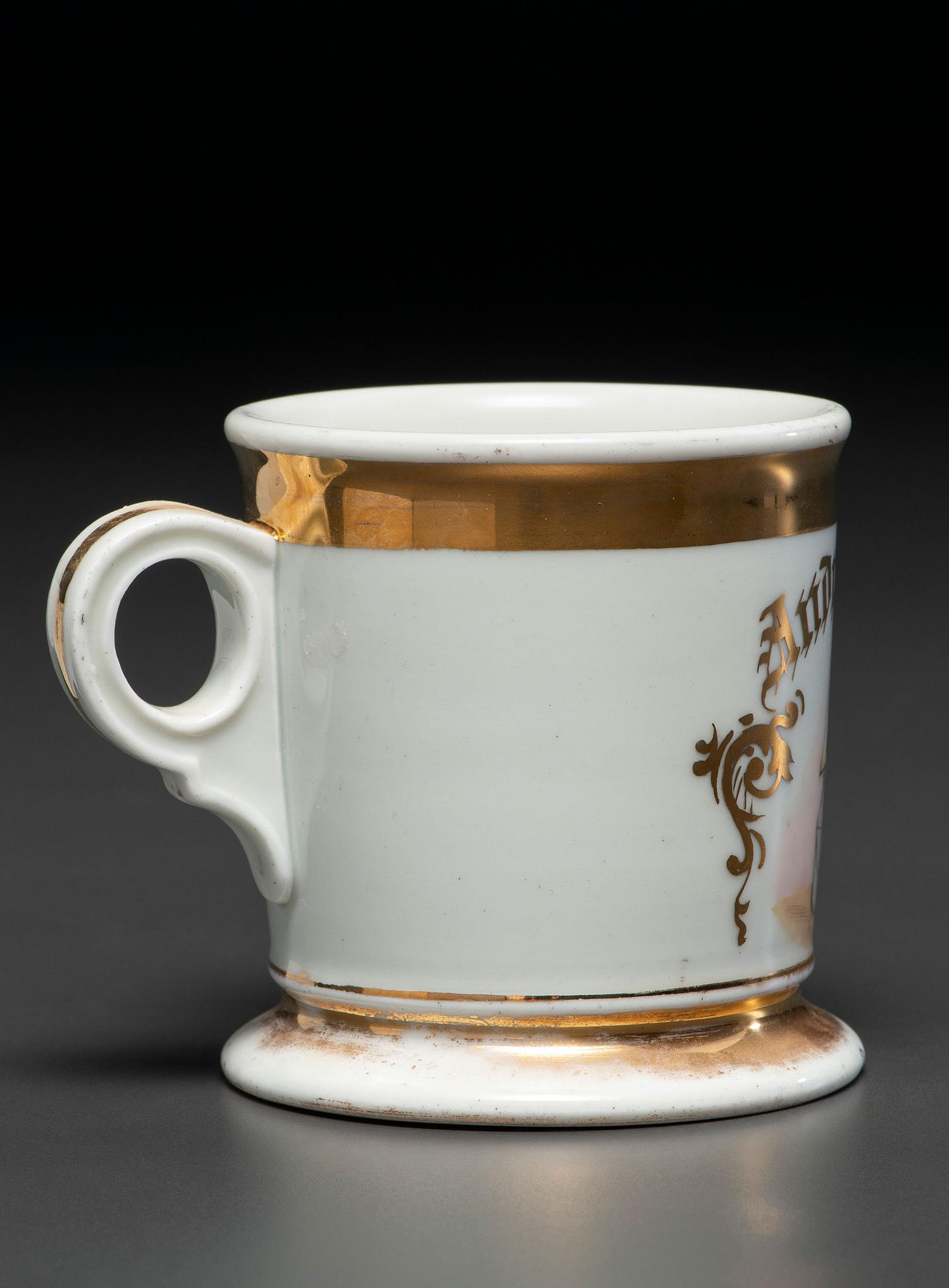 A Sign Painter's Porcelain Occupational Shaving Mug