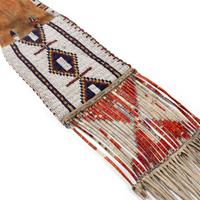Sioux Beaded Hide Tobacco Bag