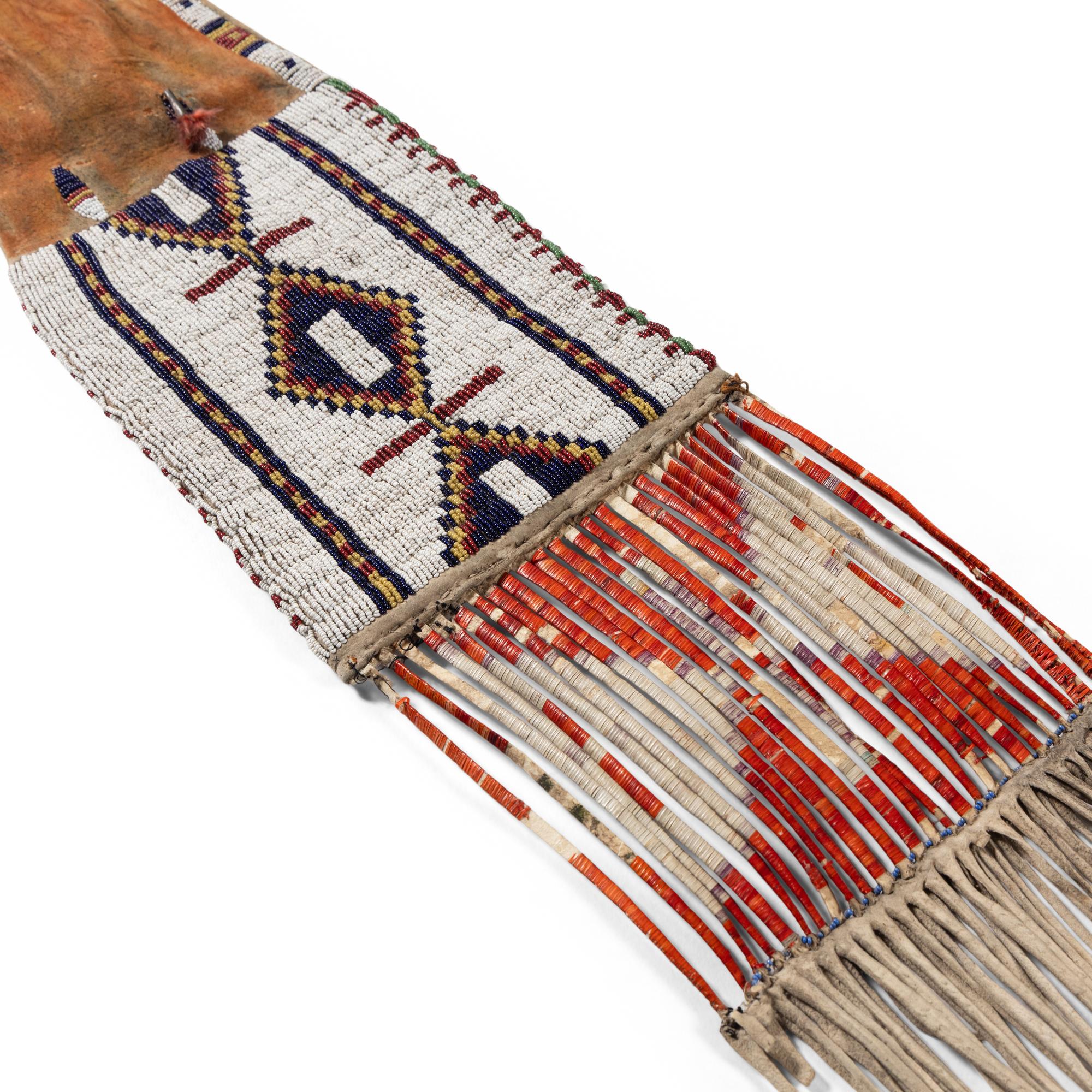 Sioux Beaded Hide Tobacco Bag