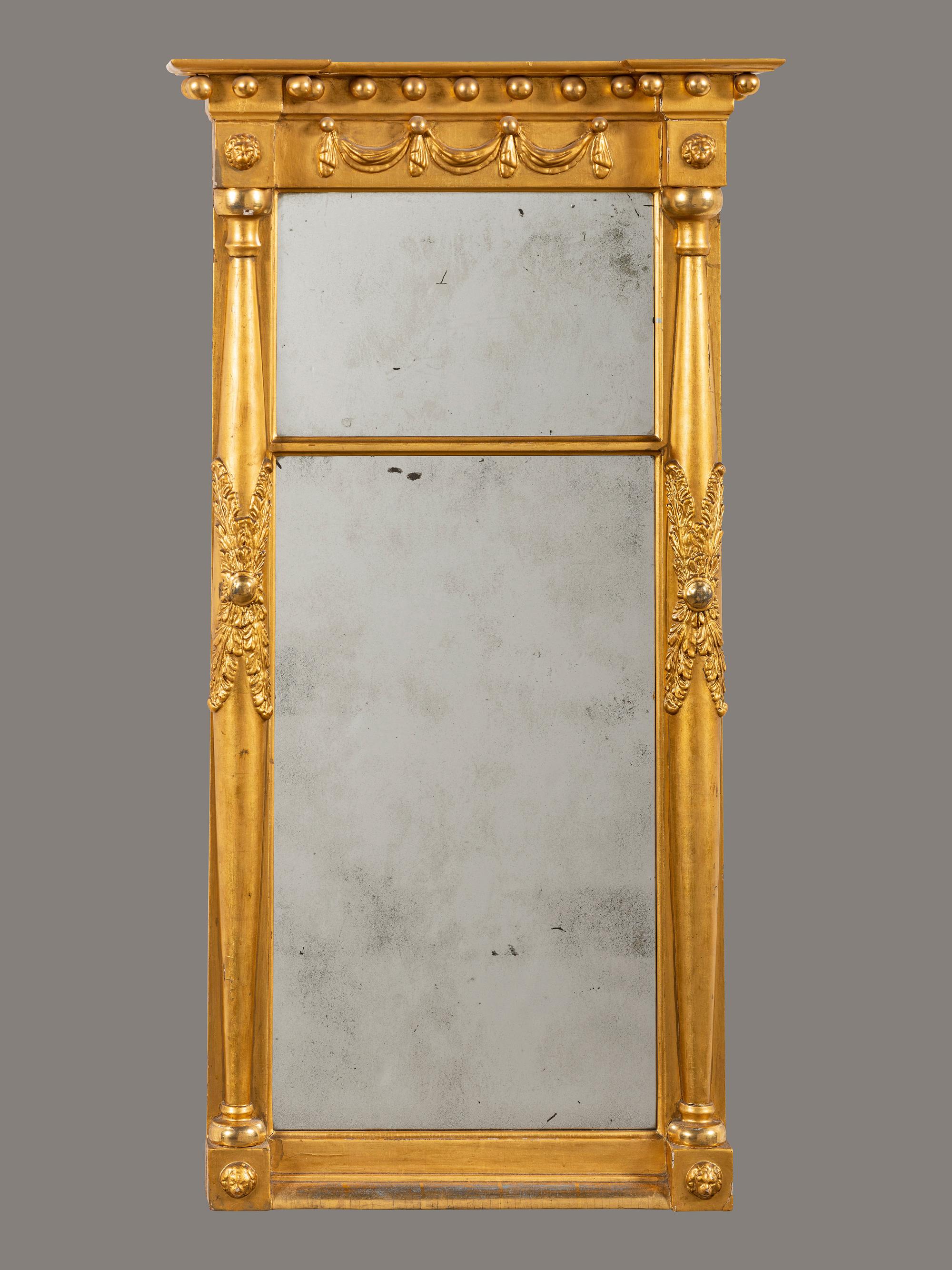 A Classical Giltwood Looking Glass