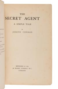 CONRAD, Joseph (1857-1924). The Secret Agent . A Simple Tale . London: Methuen & Co., 1907.