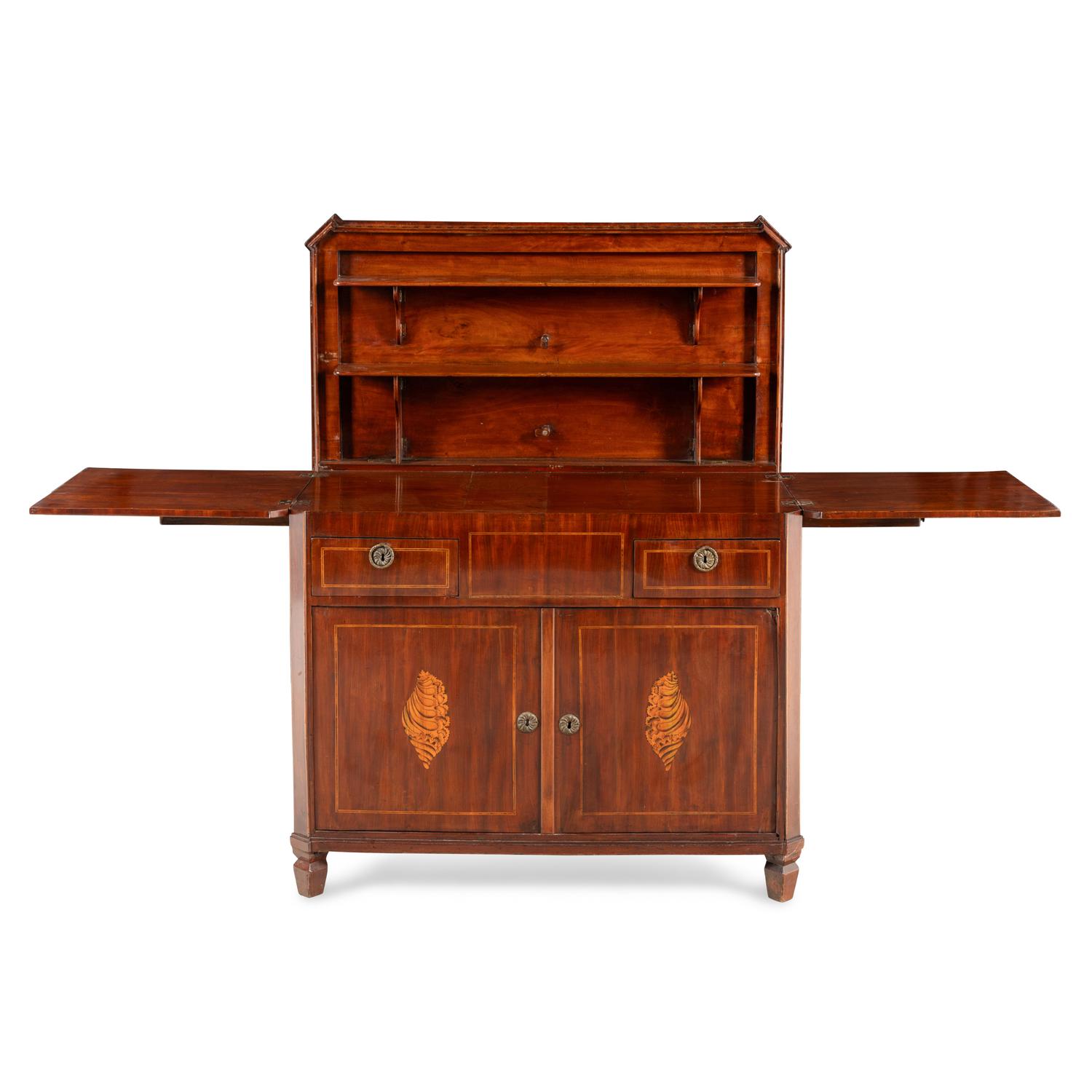 A Dutch Marquetry Klapbuffet