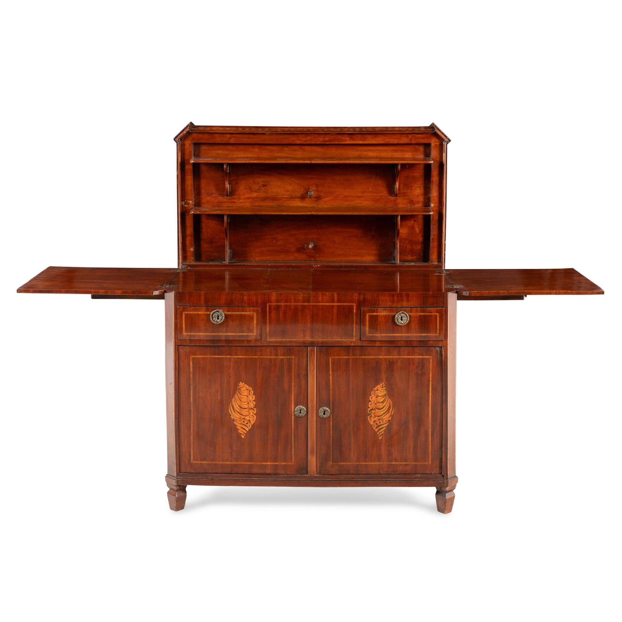A Dutch Marquetry Klapbuffet