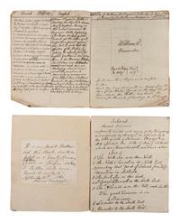 [MANUSCRIPTS]. A pair of manuscript histories of England and Ireland. [ With :] BEECHER, Lyman. The Remedy for Duelling. 1809.