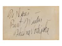 [20TH-CENTURY OPERA SINGERS]. A group of 5 photographs or photographic prints of opera singers from the 1930s, most signed, comprising images of: