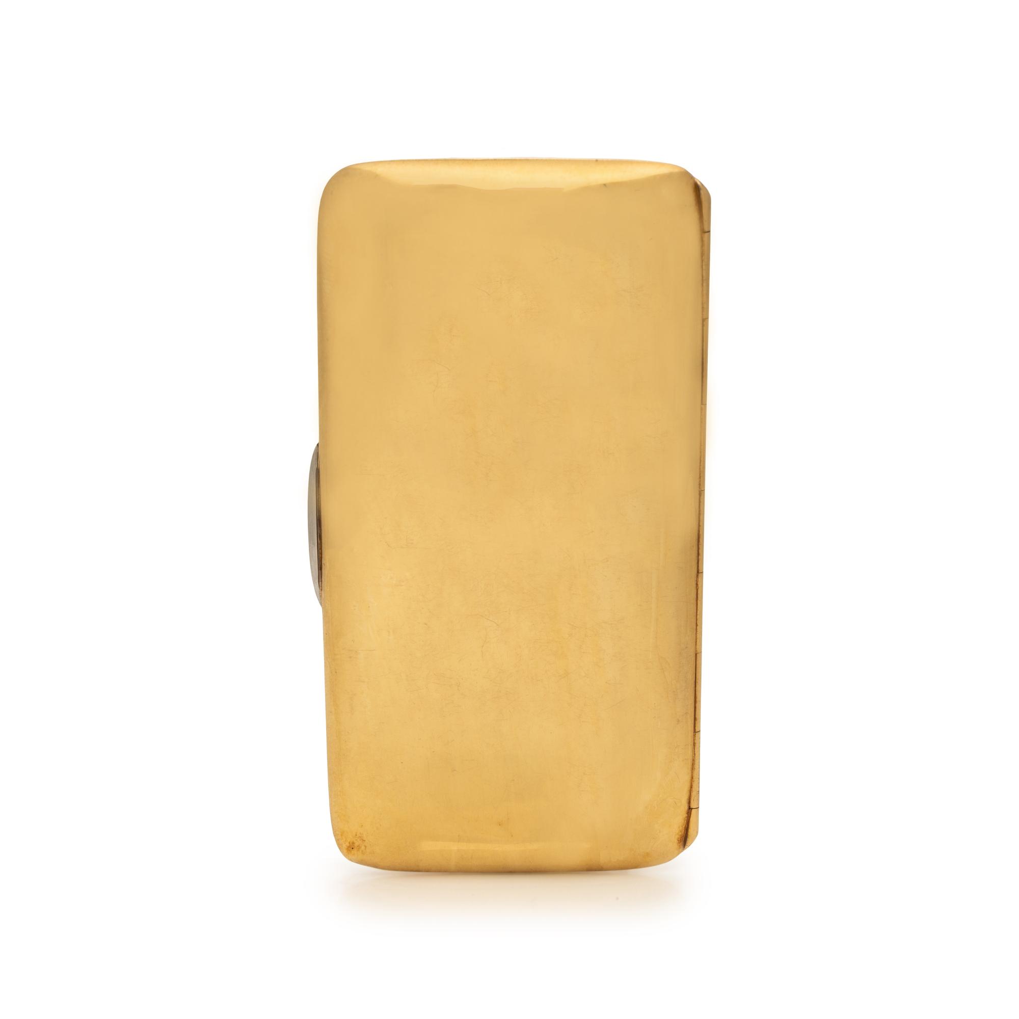French, Antique, Yellow Gold and Diamond Case