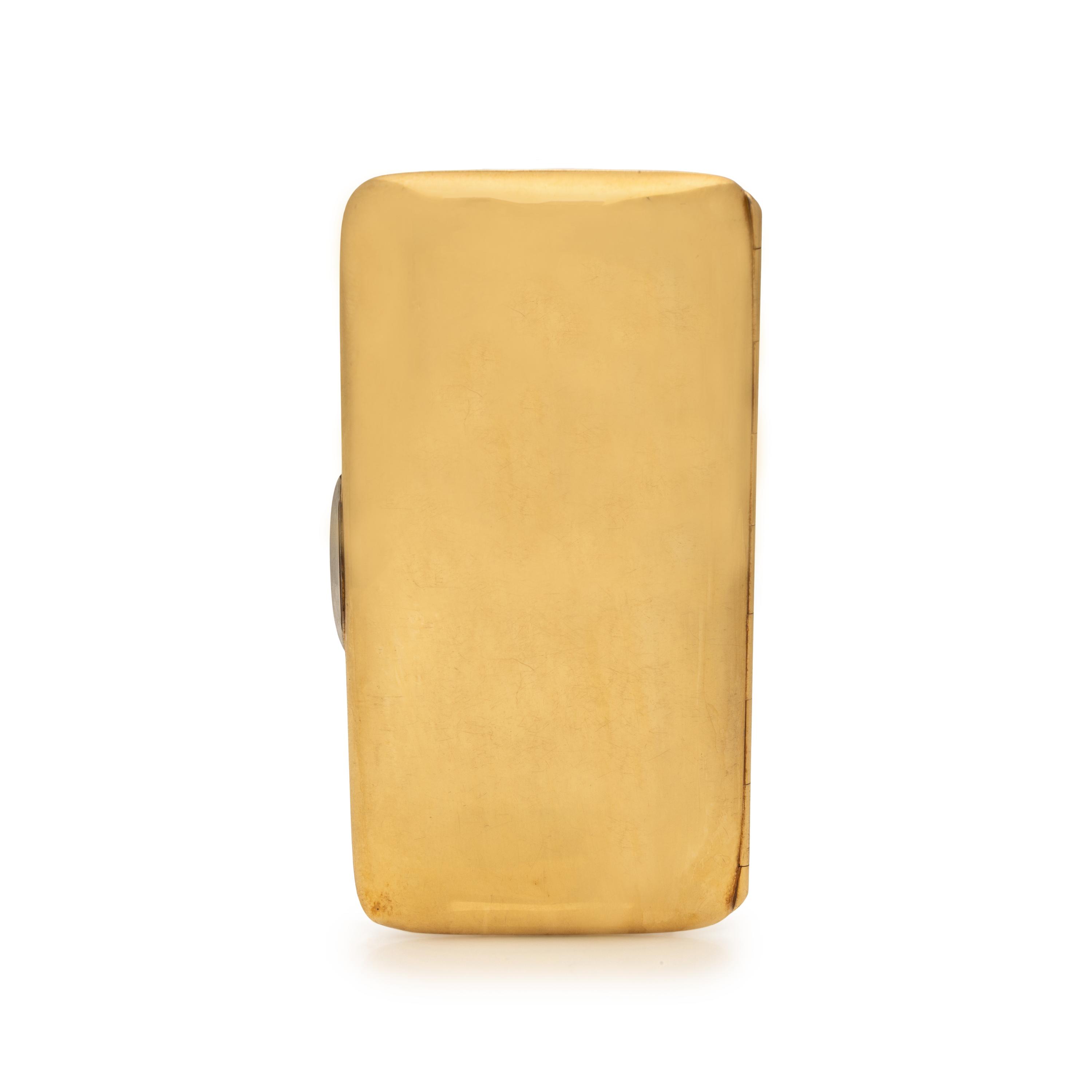 French, Antique, Yellow Gold and Diamond Case