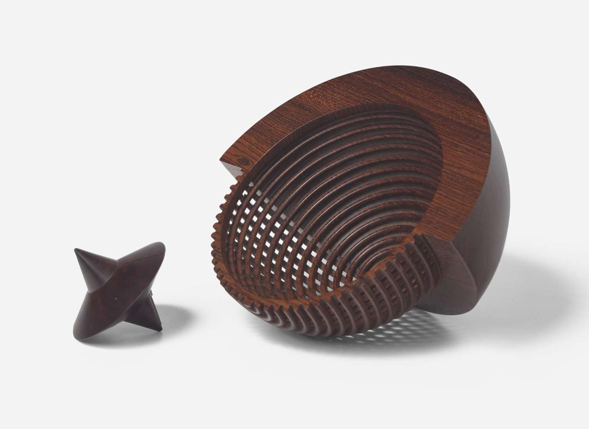 [REDUCE/REOFFER - $400/600] Hans Joachim Weissflog, Rocking Bowl and Drunken Wood Box
