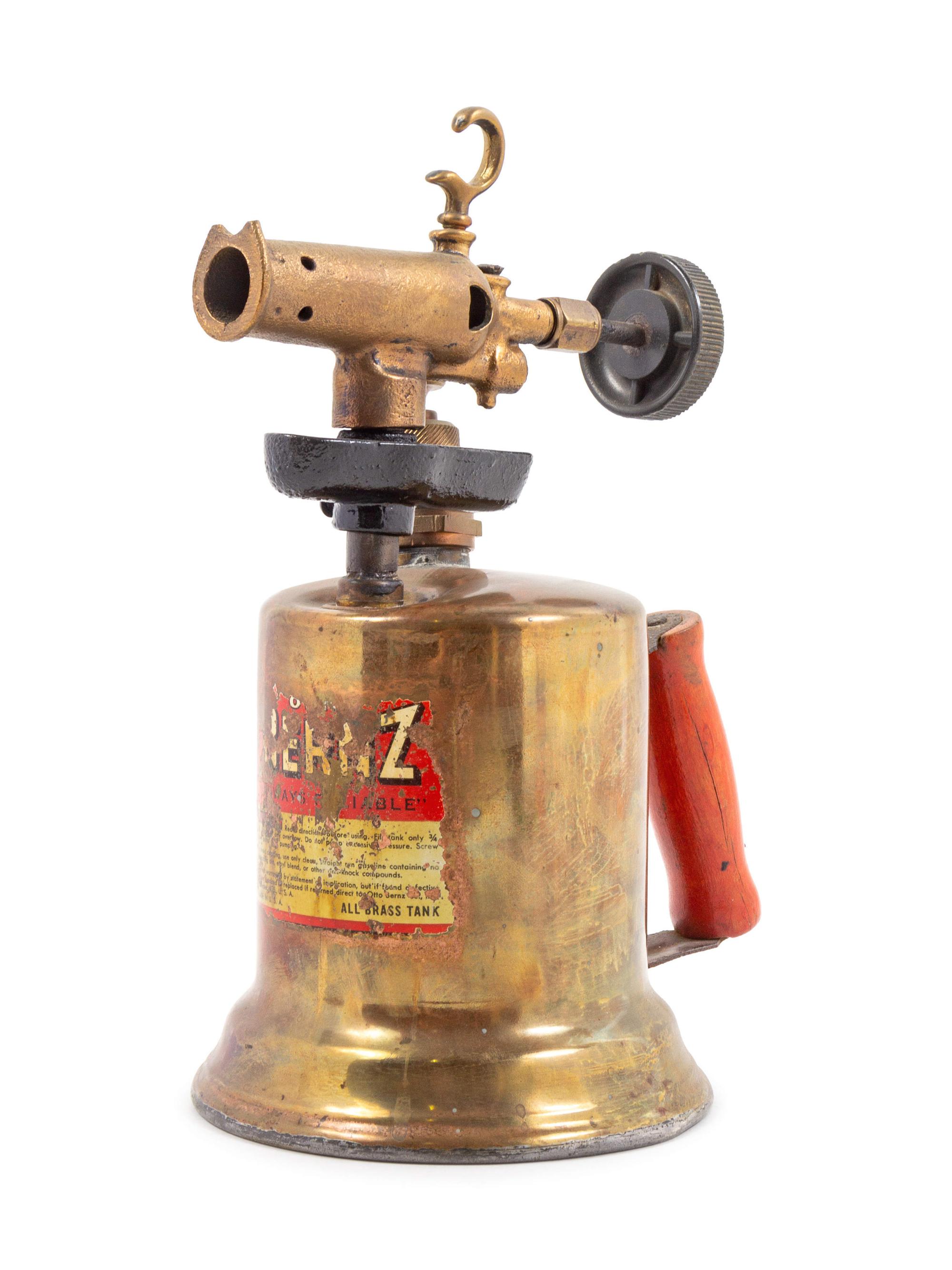 An Otto Bernz Brass Blow Torch