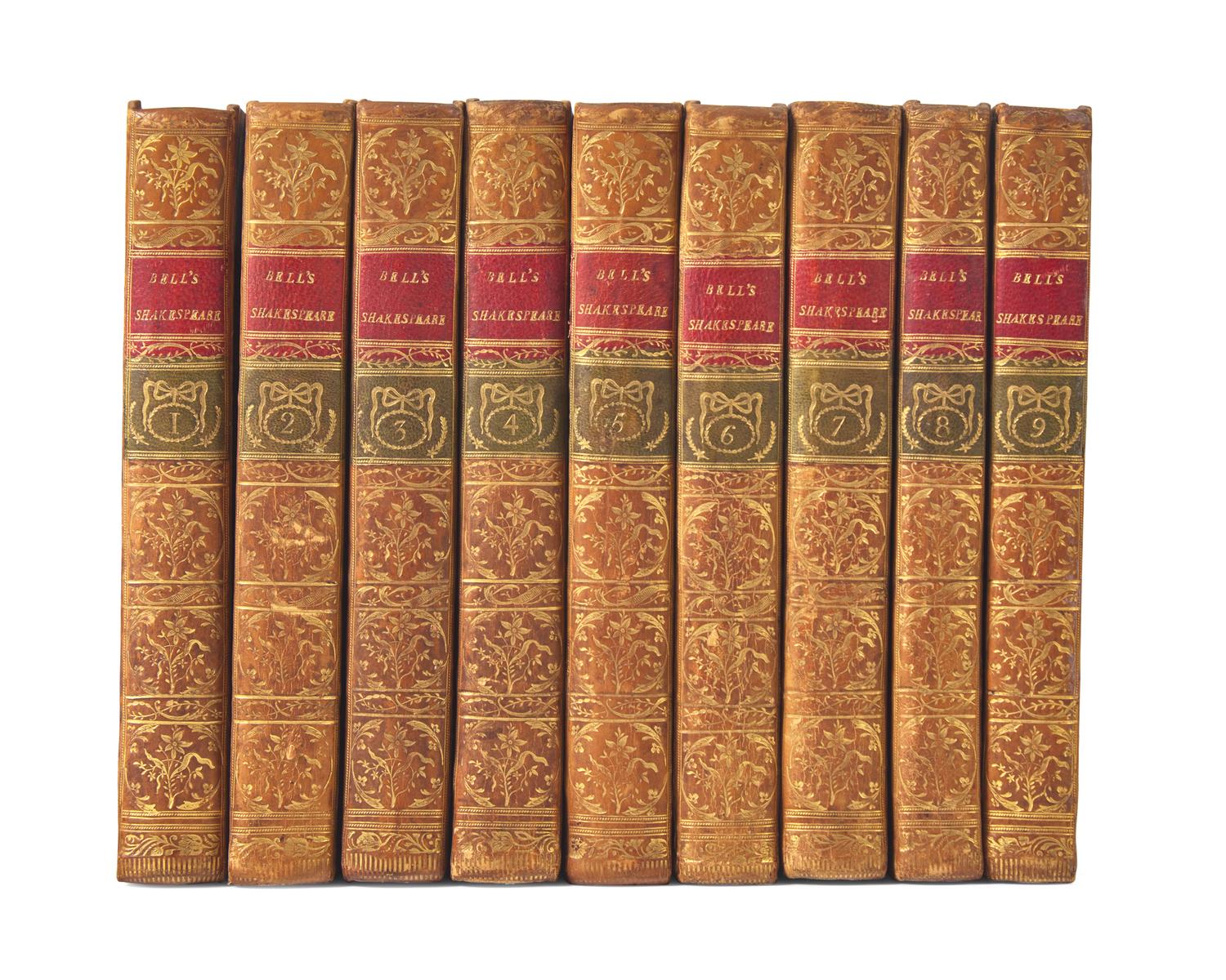 SHAKESPEARE, William. Bell's Edition of Shakespeare's Plays... London: John Bell and C. Etherington, 1774.
