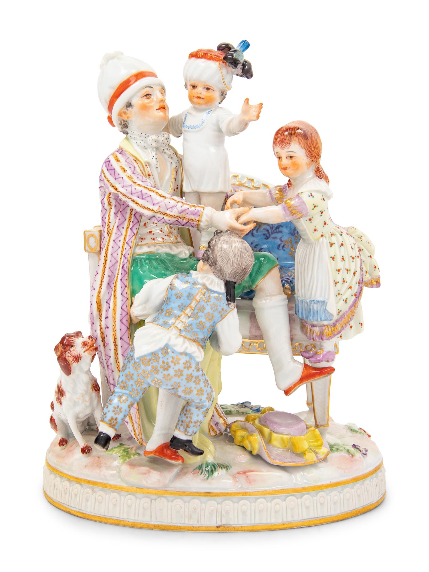 A Meissen Porcelain Figural Group of The Good Father