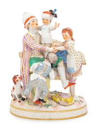 A Meissen Porcelain Figural Group of The Good Father