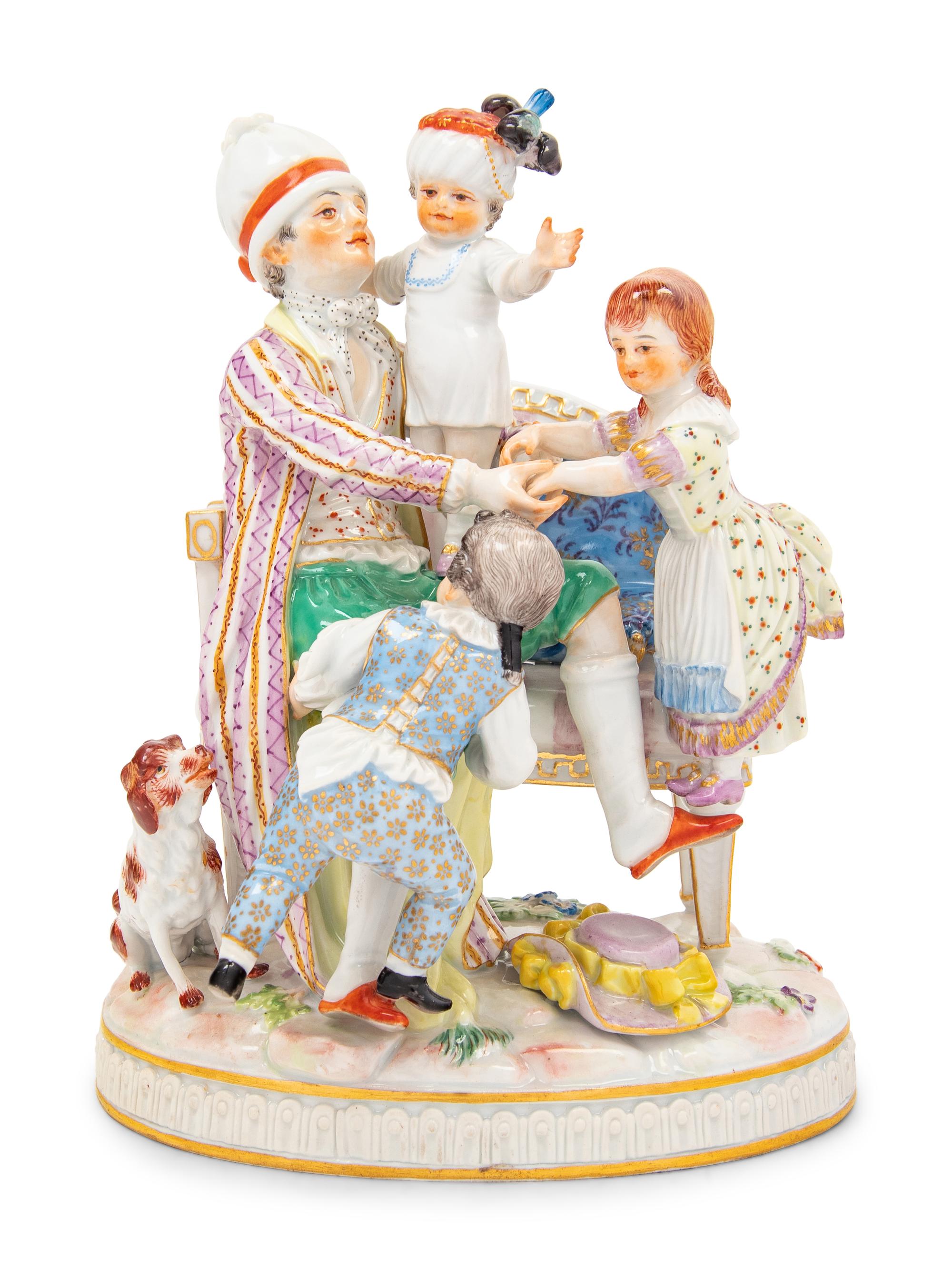 A Meissen Porcelain Figural Group of The Good Father