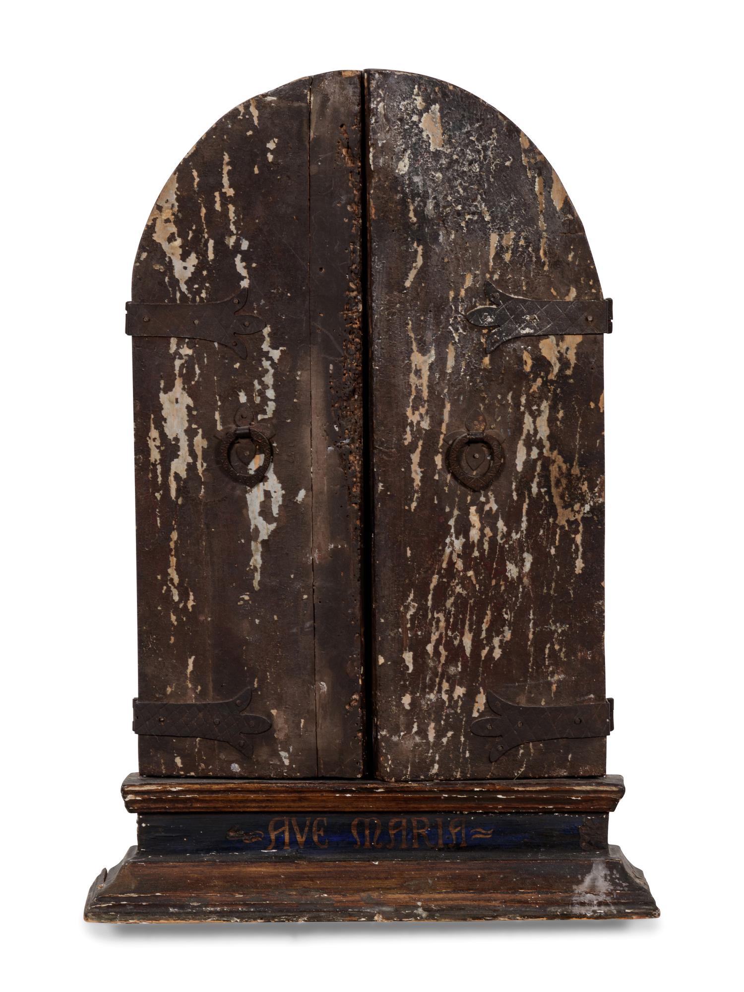 A French Painted and Parcel Gilt Shrine After Raphael