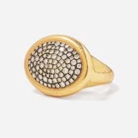 An 18K Yellow Gold Ring and Necklace