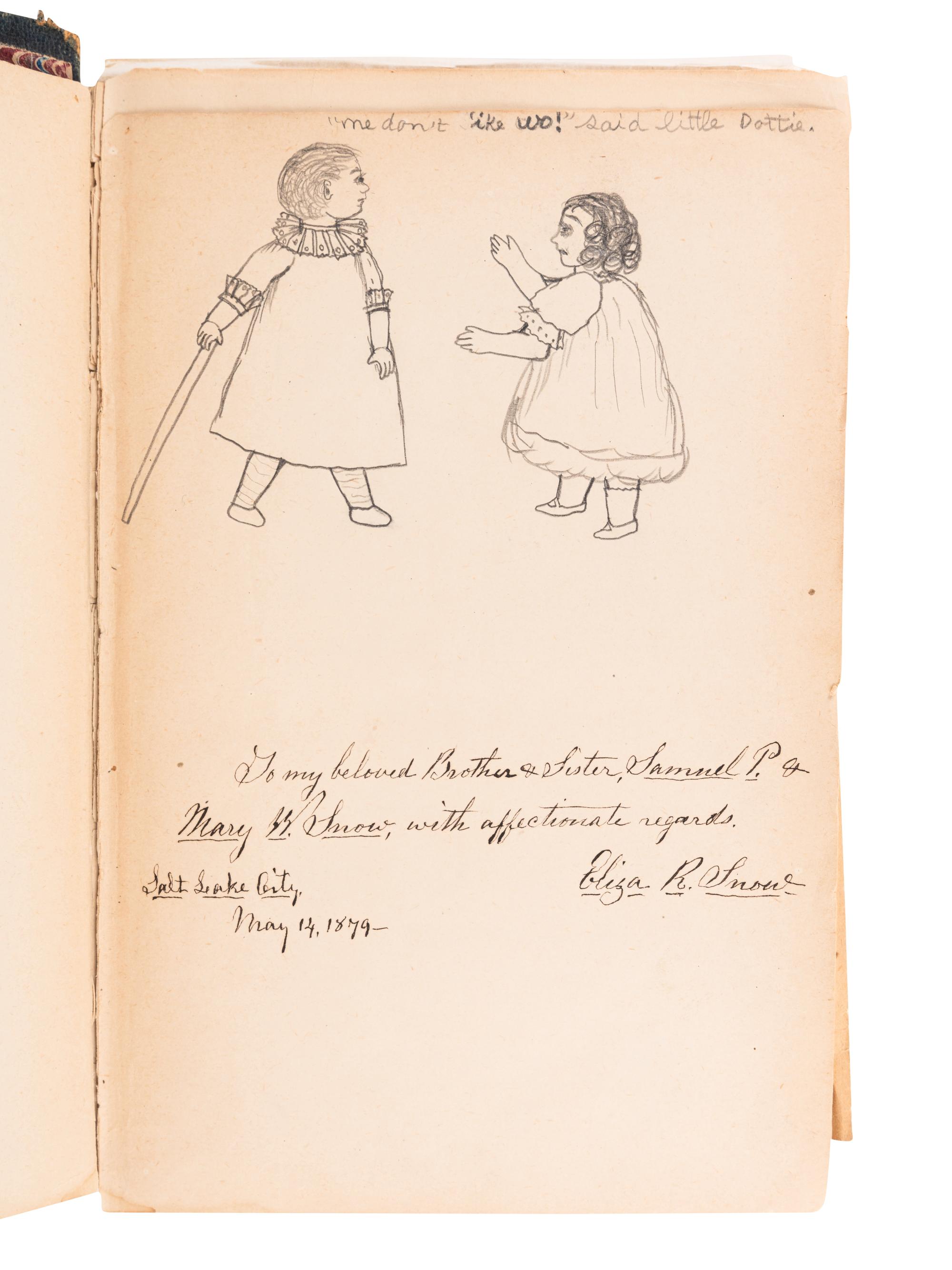 SNOW, Eliza, compiler (1804-1887). Correspondence of Palestine Tourists; comprising a series of letters by George A. Smith, Lorenzo Snow, Paul A. Schettler, and Eliza R. Snow, of Utah . Salt Lake City: Deseret News Steam Printing Establishment, 1875.