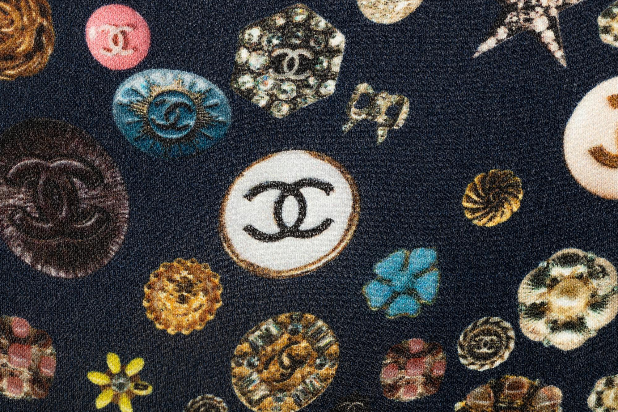 Five Designer Items: One Chanel Scarf, Three Chanel Skirts, One Carolina Herrera Skirt, 2000-2010s