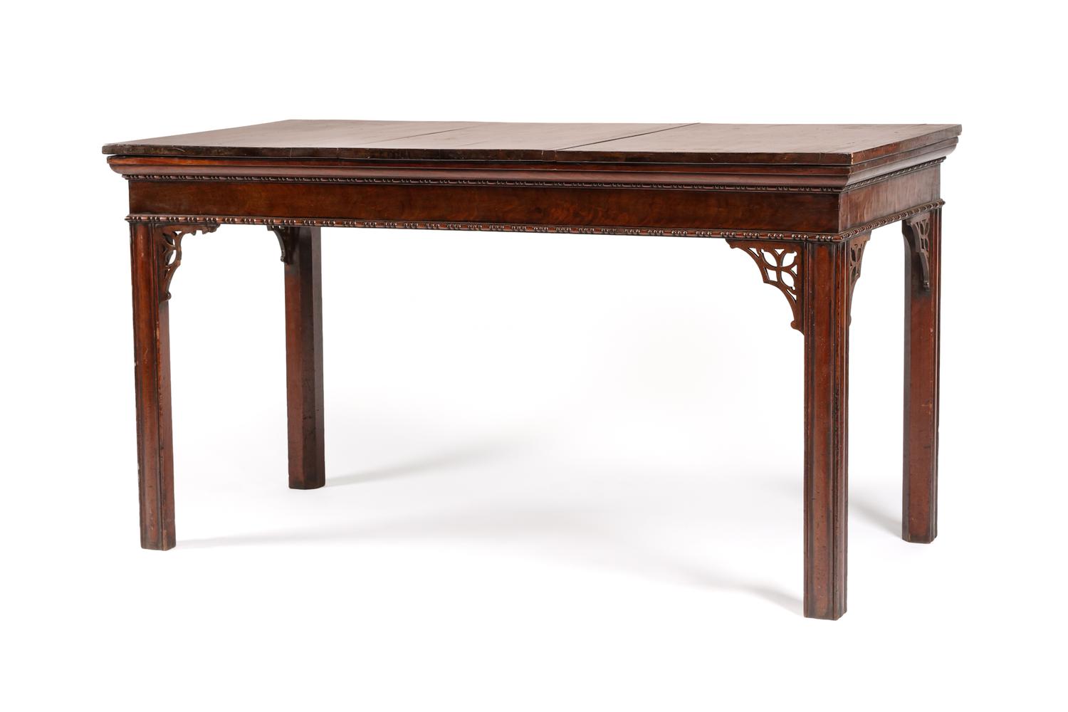 A George III Mahogany Console Table Height 32 x width 58 3/4 x depth 28 inches. — 18TH CENTURY