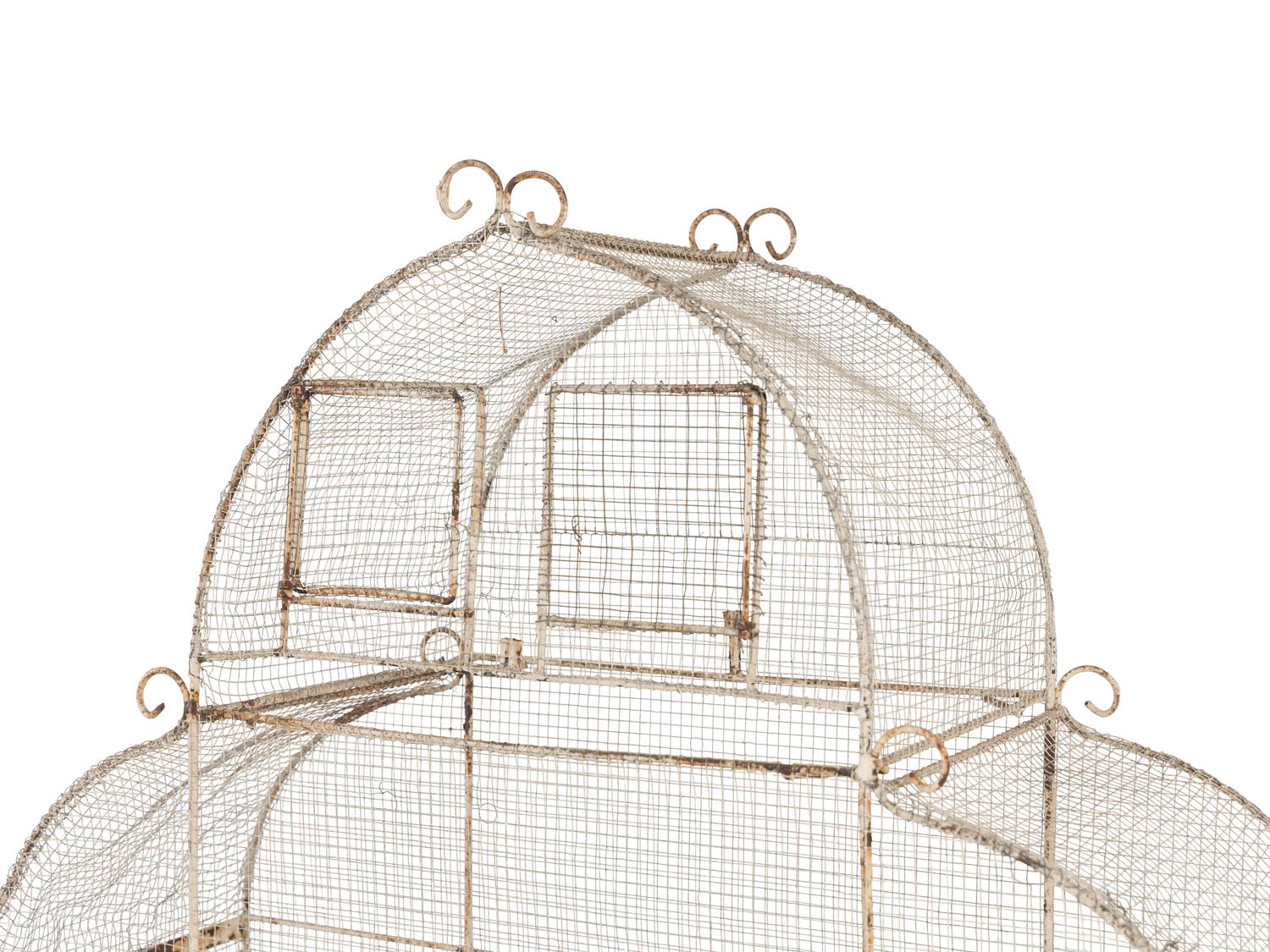 A Victorian Wirework Birdcage