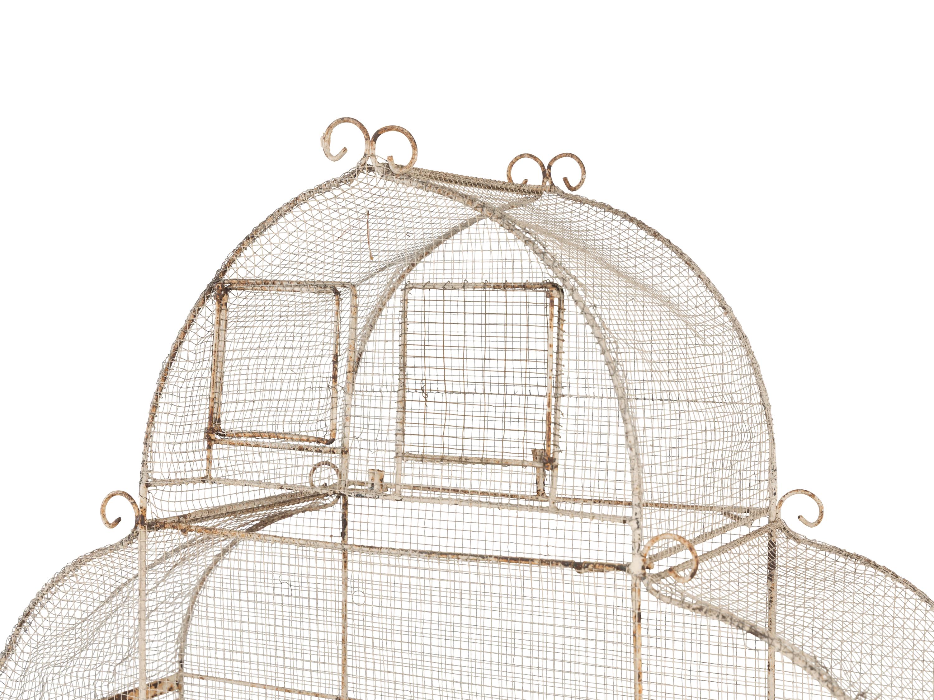 A Victorian Wirework Birdcage