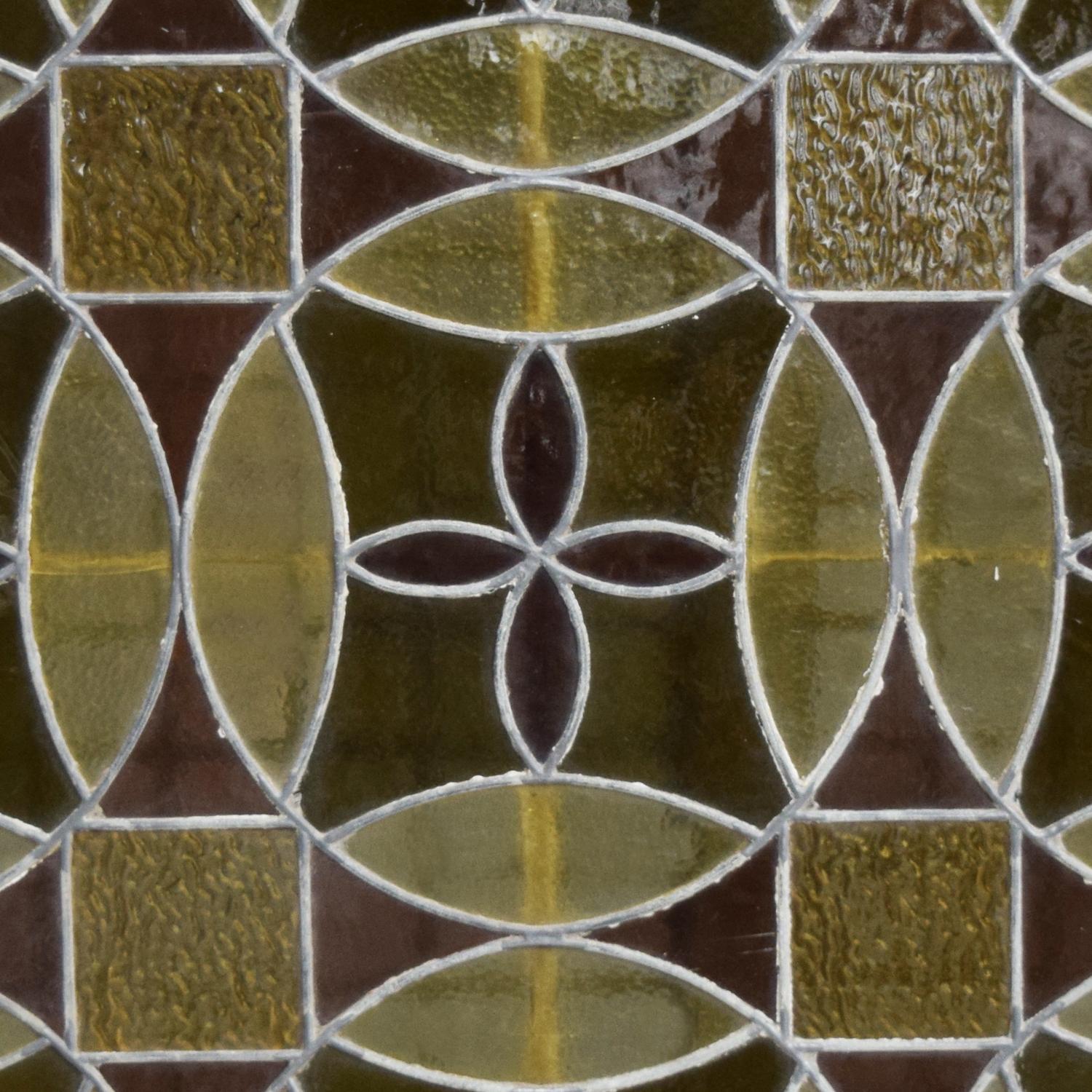 A Stained Glass Window 60" W x 1.75" D x 60" H — United States, Early 20th Century