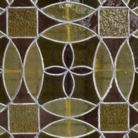 A Stained Glass Window 60" W x 1.75" D x 60" H — United States, Early 20th Century