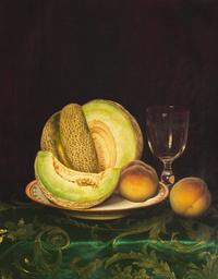 Still Life with Cantaloupe