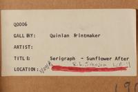 Mountain Grove, 1975 and Sunflowers After, 1972