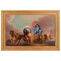 French School, late 18th century — Allegory with Atlas Holding up the World