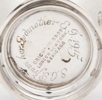 An English Silver Creamer and Sugar