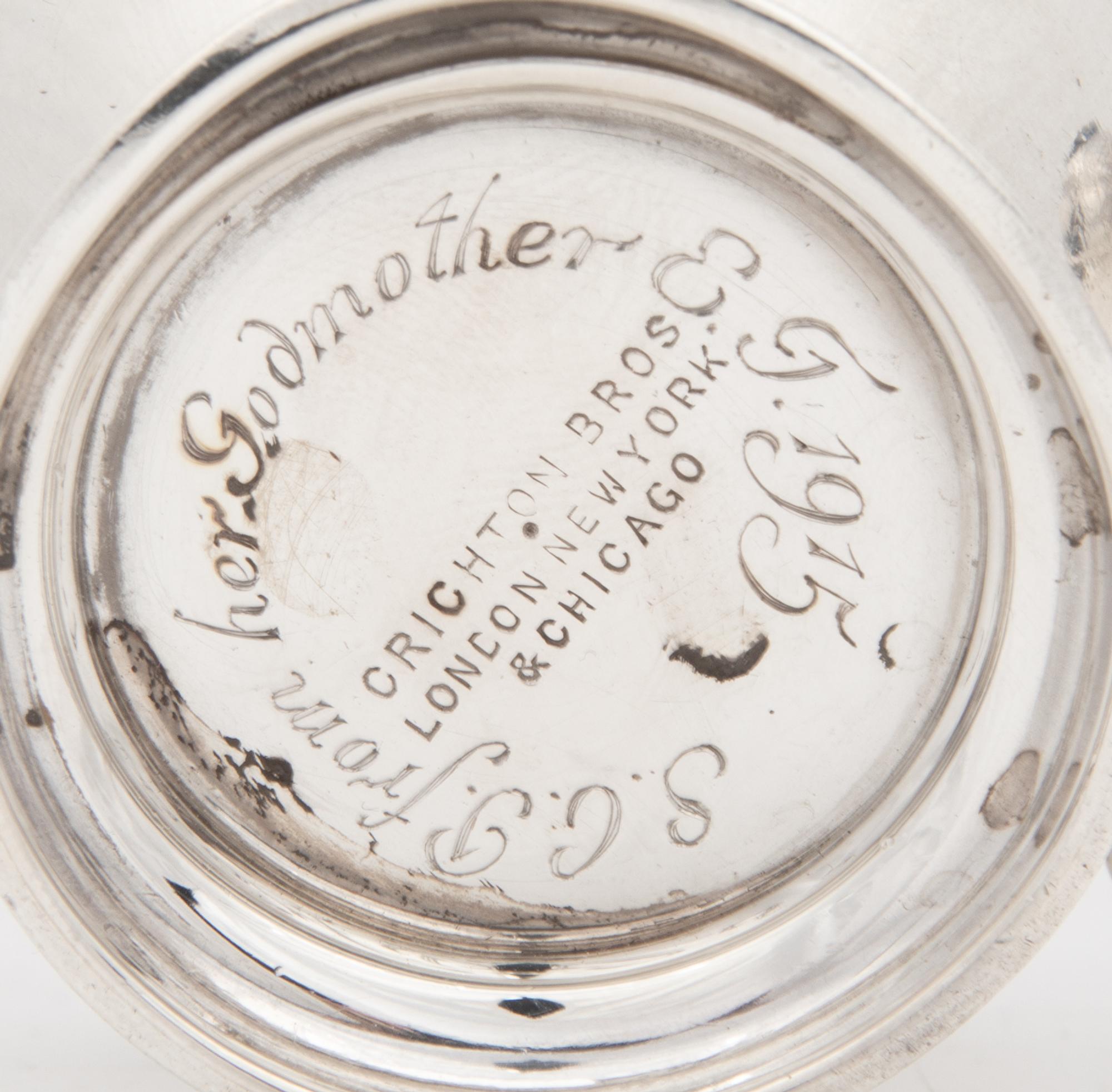 An English Silver Creamer and Sugar