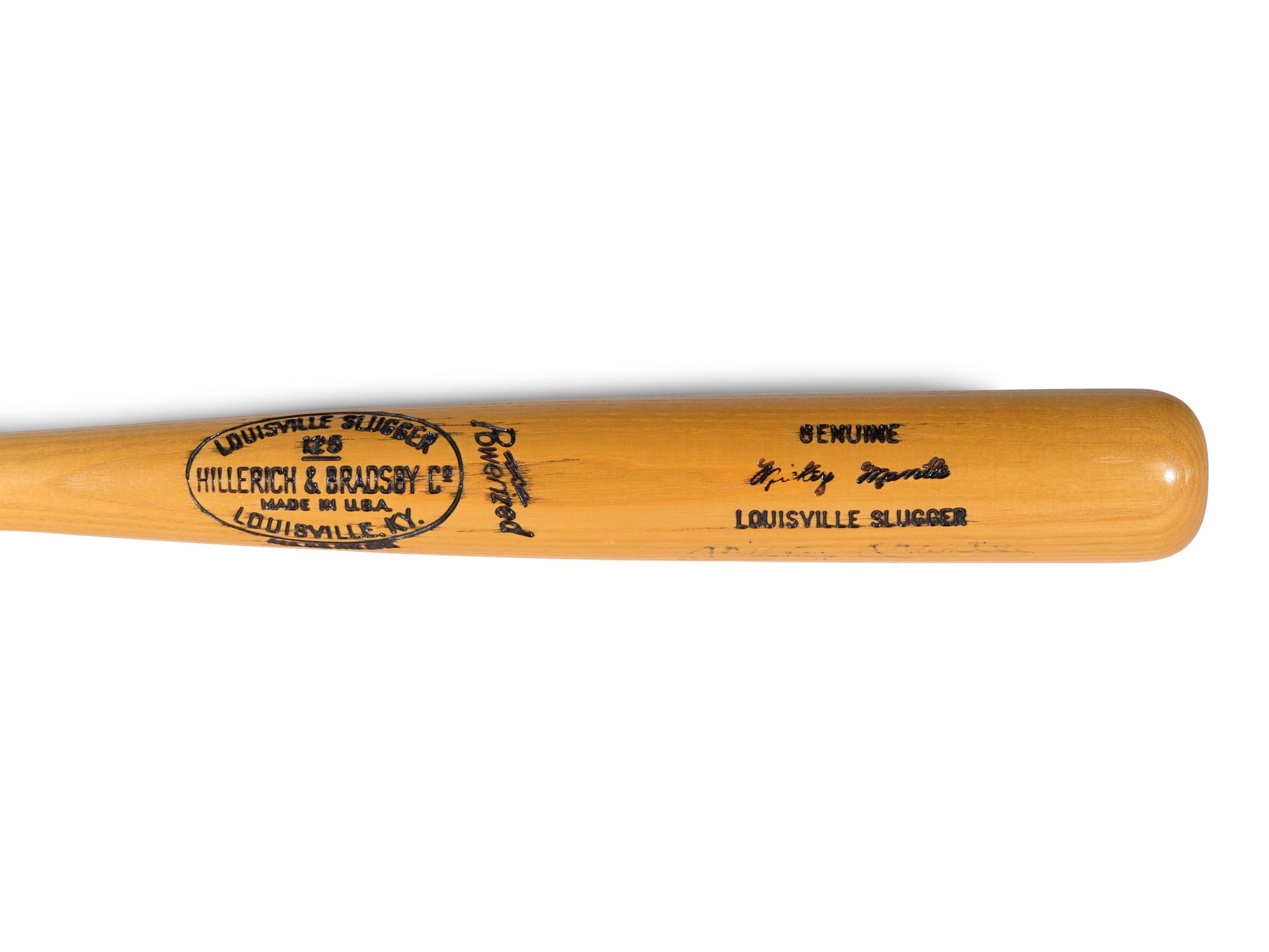 A Mickey Mantle Signed Autograph Bat (Upper Deck Authenticated),