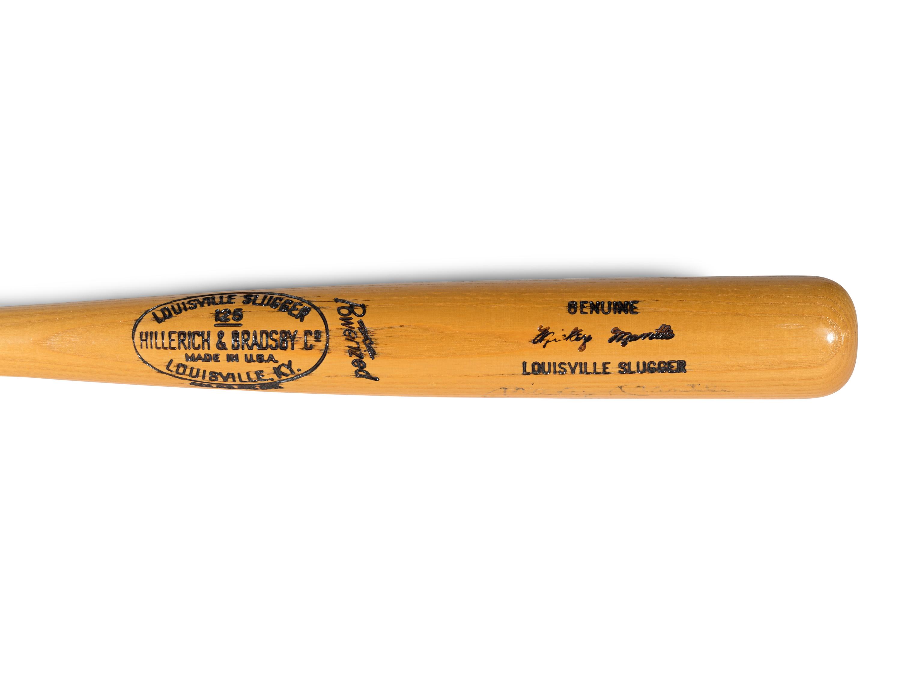 A Mickey Mantle Signed Autograph Bat (Upper Deck Authenticated),