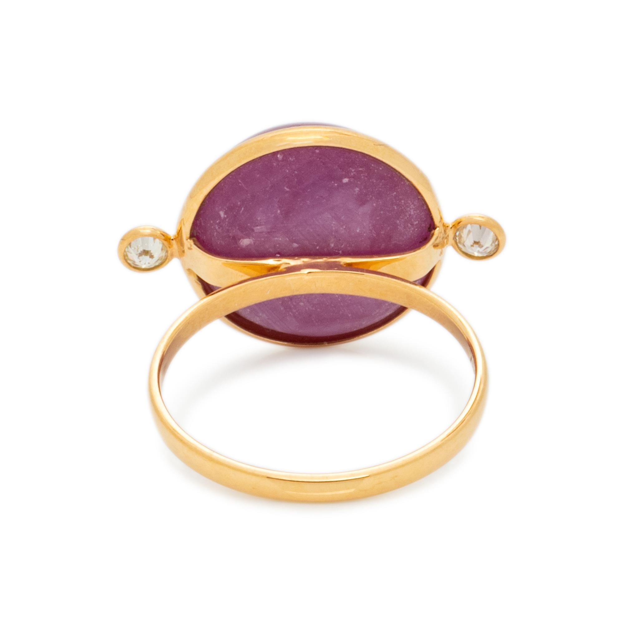 STAR RUBY AND DIAMOND SET