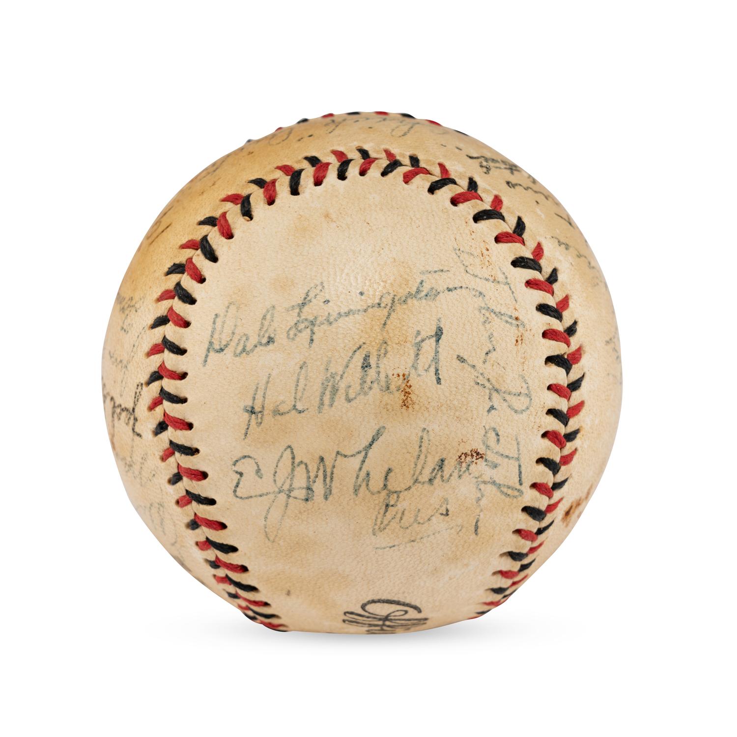 A 1941 Savannah Indians Team Signed Autograph Baseball